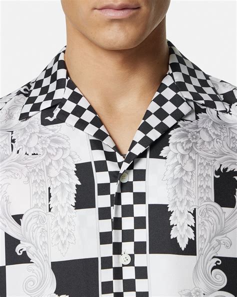 versace medusa shirts|medusa contrasto silk shirt.